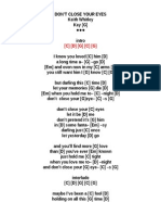 DON'T CLOSE YOUR EYES - Keith Whitley - (G)