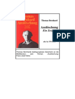 Bernhard, Thomas - Auslöschung. Ein Zerfall PDF