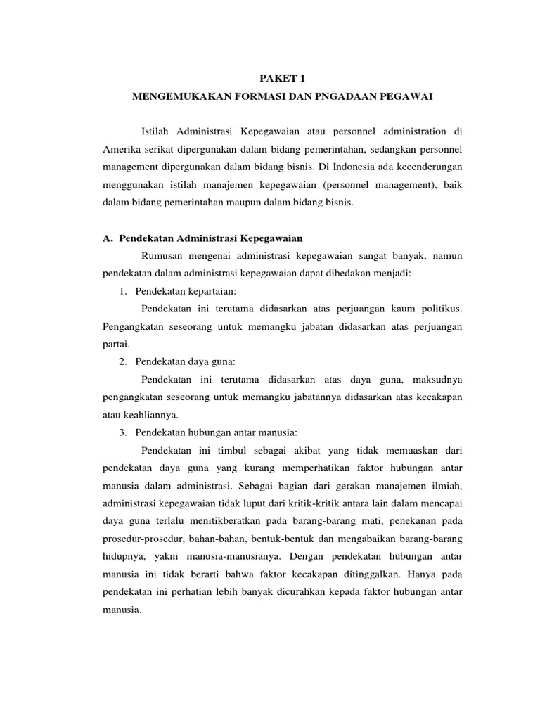 Administrasi Kepegawaian Kls Xi Smester 1 Docx