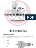 Noções de Hidrodinâmica e Hidrostática PDF