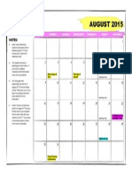 Monthly Website Calendar