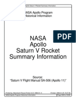 Nasa Apollo Saturn V Rocket Summary Information