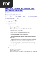 Post Jokes Disini 31 - 40 | PDF | Fiksi Misteri, Thriller, & Kejahatan