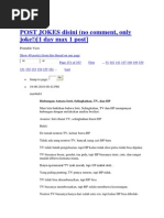 Post Jokes Disini 11 - 20 | PDF