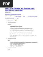 Post Jokes Disini 151 - 160 | PDF