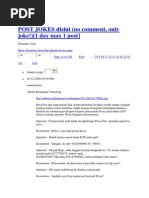 Post Jokes Disini 31 - 40 | PDF | Fiksi Misteri, Thriller, & Kejahatan