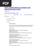 Post Jokes Disini 31 - 40 | PDF | Fiksi Misteri, Thriller, & Kejahatan