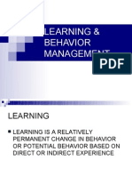 Learning & Behavior Management