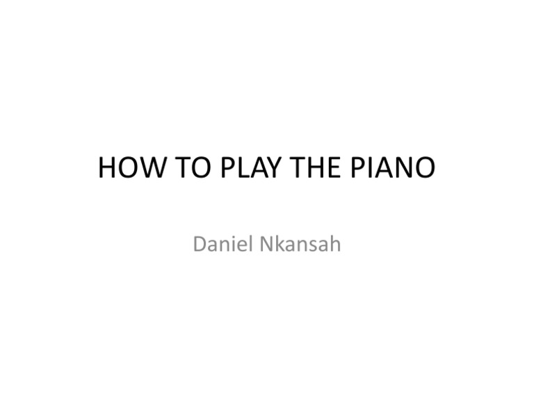 Piano 101 | PDF