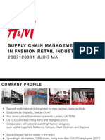 Supply Chain Management in Fashion Retail Industry: 2007120331 JUHO MA