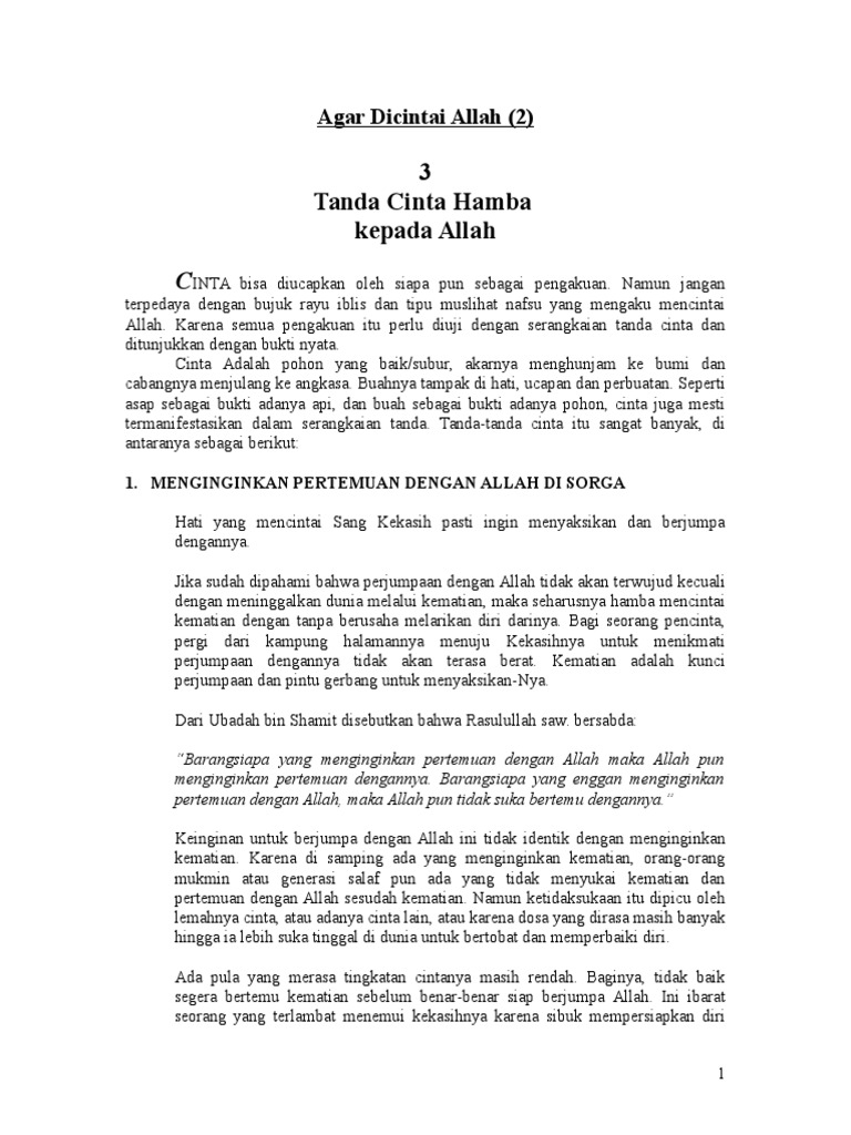 Agar Dicintai Allah Pdf