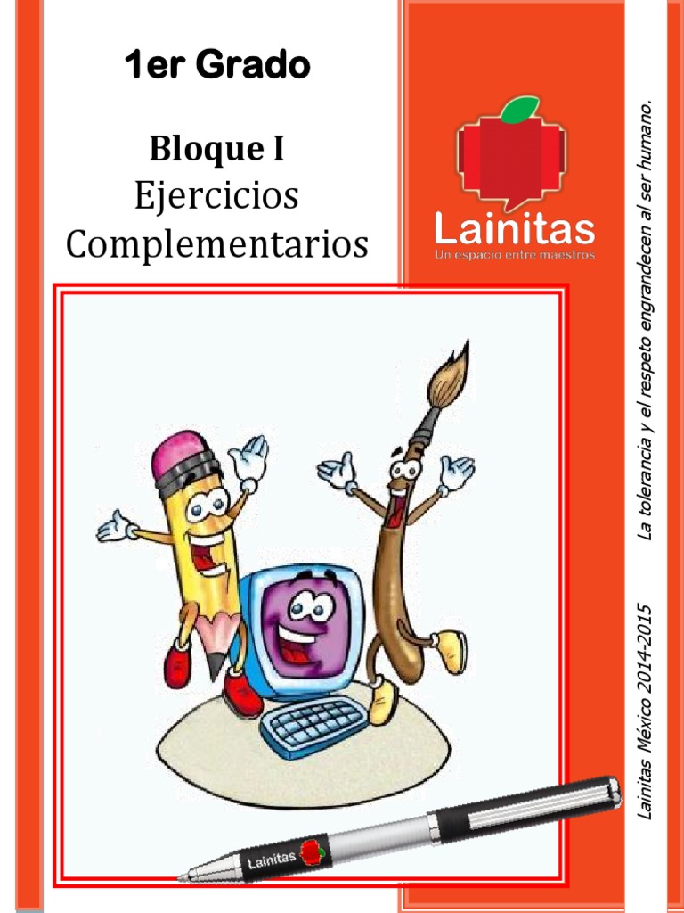 Ejercicios de Español y Matemáticas 1° Grado | PDF | Artes del Lenguaje ...
