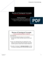 Review of Geological Concepts 2014Fall