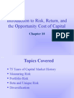 Risk, Return and Opp - Cost of Capital