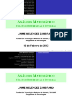 Exposición de Contenidos Programáticos de Cálculo Diferencial e Integral PDF