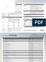 2012 Isuzu D-MAX Spec Sheet 190612 PDF