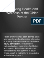 Health Promotion of The Elderly