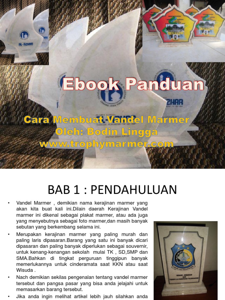 Cara Membuat Vandel Atau Plakat Marmer | PDF