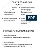 Aspek Strategi Pengurusan Inovasi