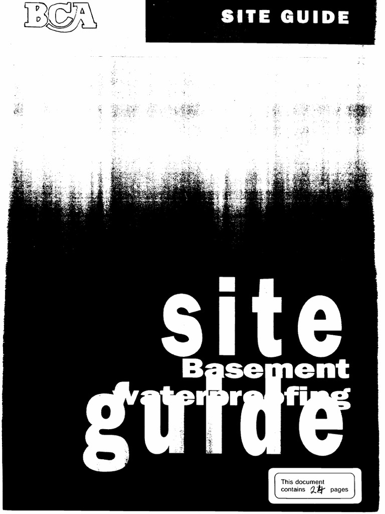 Basement Waterproofing Site Guide | PDF | Concrete | Building Materials