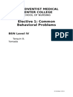 Common behavioral problems