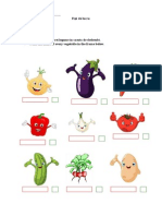 Worksheet Vegetables