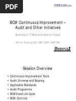 BCM Continuous Improvement