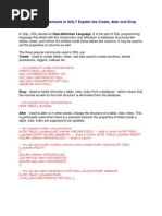 What Are DDL Statements in SQL