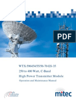 Miteq High Power Transmitter Manual - Operations and Service - 1