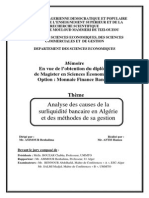 Aftis Hamza-Analyse Des Causes de La Surliquidité Bancaire en Algérie PDF