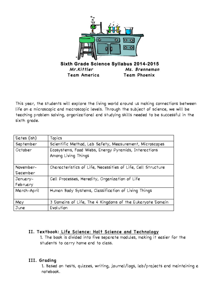 homework help for 6th grade science