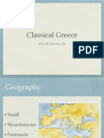 Classical Greece: 8000 BCE To 600 CE