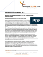 Pressemitteilung 06.10.2014 Relaunch der Textagentur ONLINETEXTE.com - Texte schreiben, preiswert bleiben.pdf