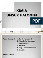 Kimia Unsur Halogen