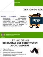 Ley de Acoso Laboral 1010 de 2006