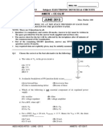 Electronic Devices & Circuits Bits Problems Questions