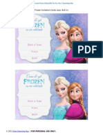 Free Frozen Party Printables PDF