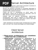 Client Server Architecture