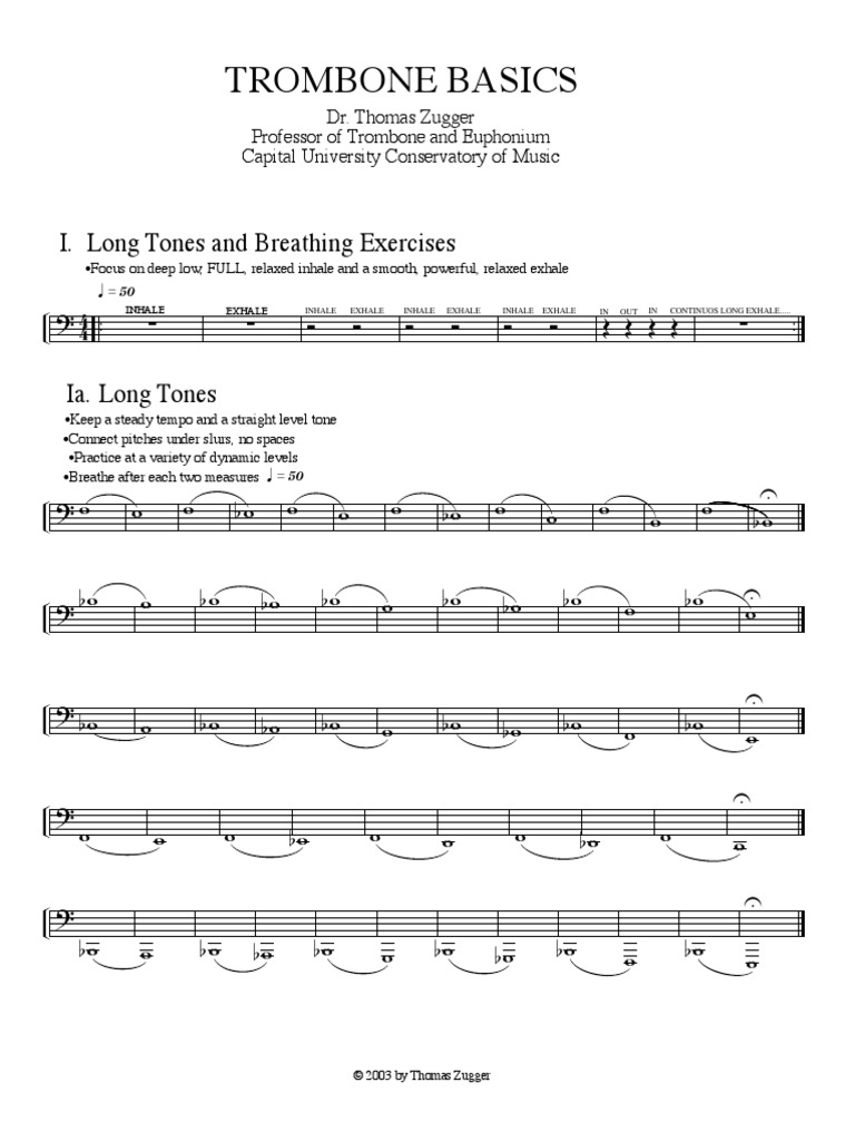 Trombone Warm Ups Musical Instruments Musicology