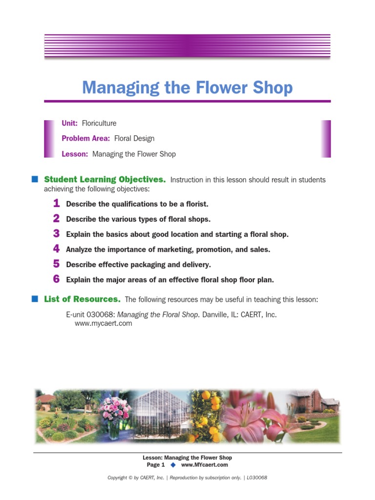 FLOWER SHOP.pdf Floristry Retail