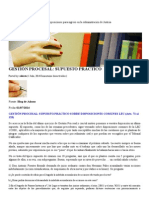 GESTIÓN PROCESAL - SUPUESTO PRÁCTICO Blog de Justicia PDF