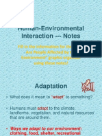 Human-Environmental Interaction 2