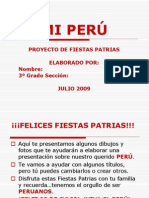 Proyecto Mi Perú 3ºgrado