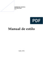 Manual de Estilo U - Andina 2014 PDF