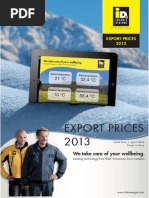 Export Pricelist 2013