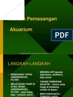 Pemasangan Akuarium