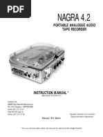 NAGRA 4.2: Portable Analogue Audio Tape Recorder