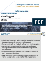 Alan Taggart: Current Approach To Managing The UK Road Asset