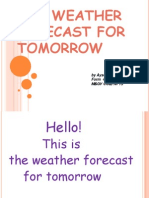 the weather forecast for tomorrow