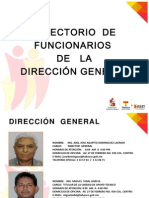 Directorio de Funcionarios de La Dirección General